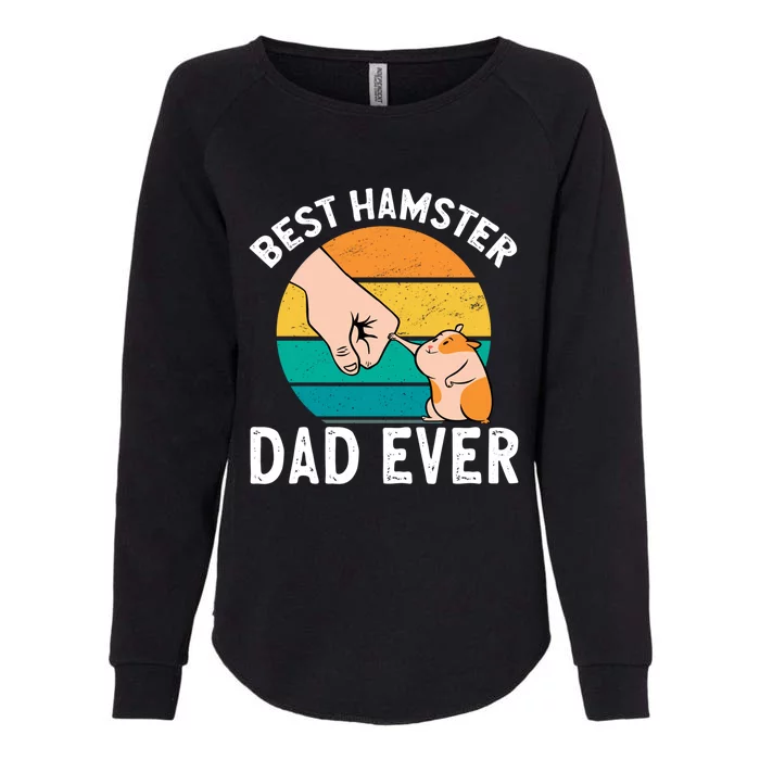 Hamster Lover Best Hamster Dad Ever Retro Vintage Hamster Great Gift Womens California Wash Sweatshirt