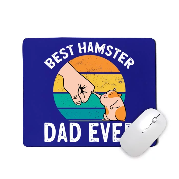 Hamster Lover Best Hamster Dad Ever Retro Vintage Hamster Great Gift Mousepad