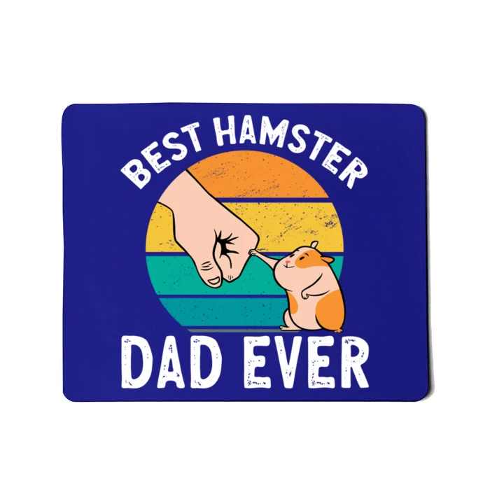 Hamster Lover Best Hamster Dad Ever Retro Vintage Hamster Great Gift Mousepad