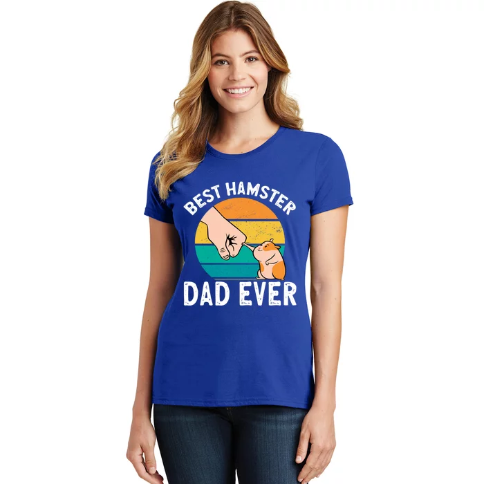 Hamster Lover Best Hamster Dad Ever Retro Vintage Hamster Great Gift Women's T-Shirt