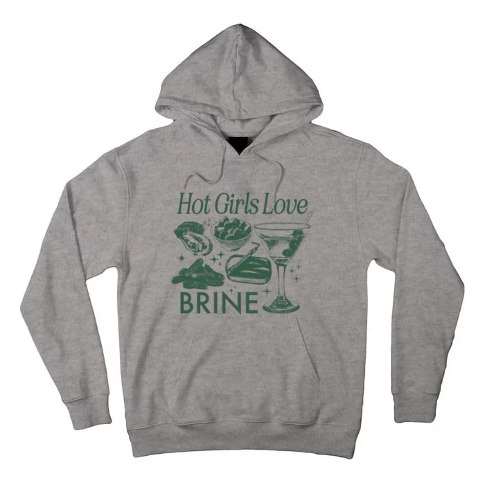 Hot Love Brine Tote Bag Tinned Fish Dirty Martini Pickle Sardines Oysters Tall Hoodie