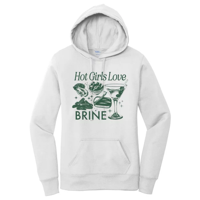 Hot Love Brine Tote Bag Tinned Fish Dirty Martini Pickle Sardines Oysters Women's Pullover Hoodie