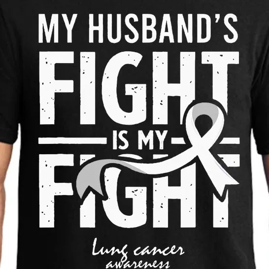 Husband Lung Cancer Awareness Survivor Support Son Daughter Pajama Set