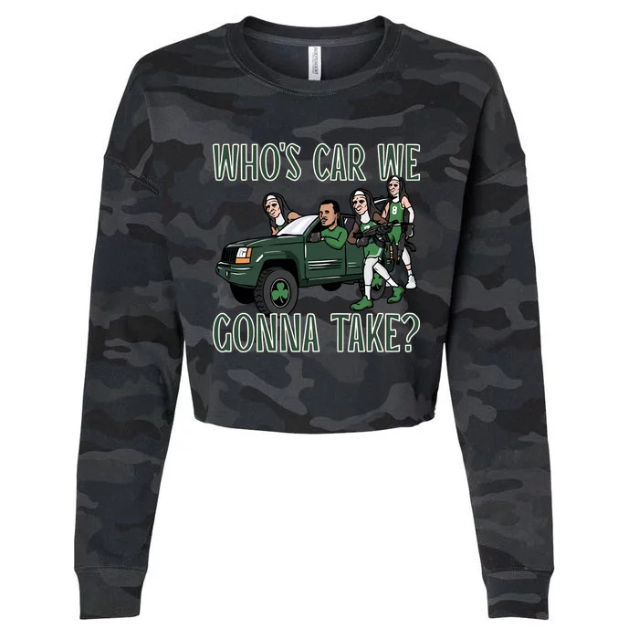 Hank Lockwood Celtics WhoS Car We Gonna Take Cropped Pullover Crew