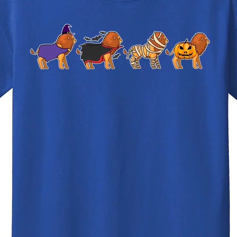 Halloween Lion Costume Witch Vampire Mummy Pumpkin Jack Cool Gift Kids T-Shirt