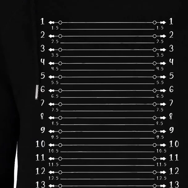 Hair Length Chart Funny Hair Check Womens Funnel Neck Pullover Hood