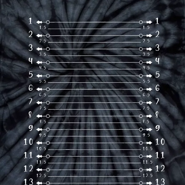 Hair Length Chart Funny Hair Check Tie-Dye T-Shirt