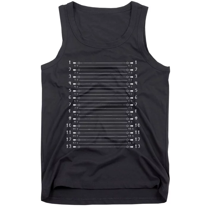 Hair Length Chart Funny Hair Check Tank Top