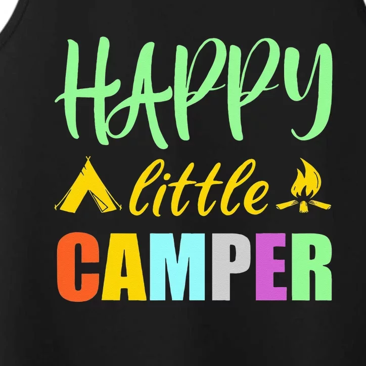 Happy Little Camper Tent Campfire for Camping Performance Tank