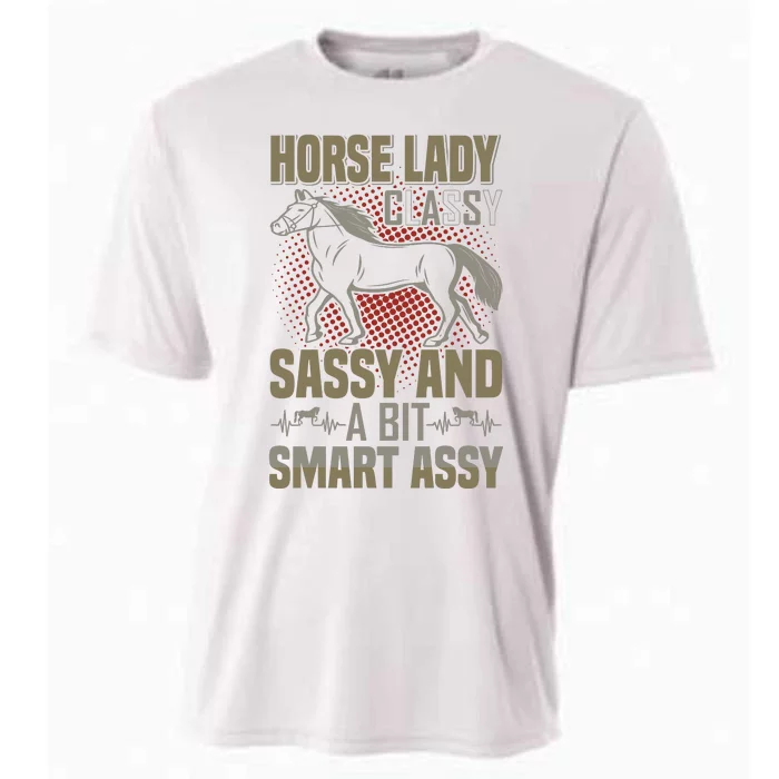 Horse Lady Classy Sassy And A Bit Smart Assy Cooling Performance Crew T-Shirt