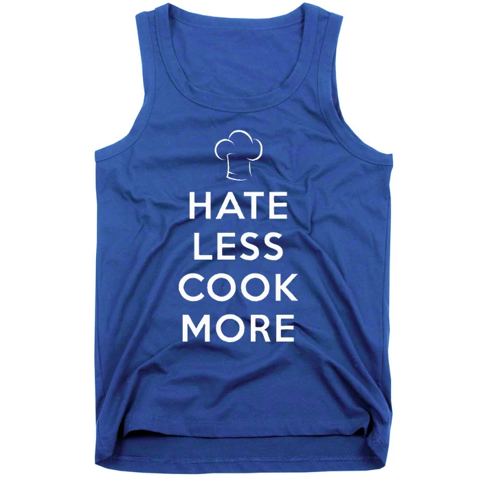 Hate Less Cook More Chef Cooking Tank Top