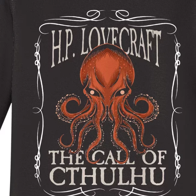 HP Lovecraft Call Of Cthulhu Ktulu Dark Academia Clothing Baby Long Sleeve Bodysuit