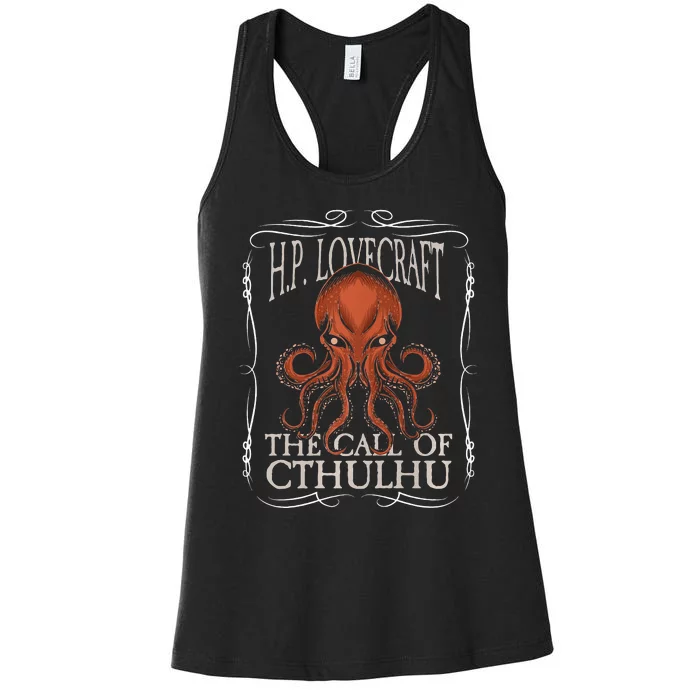 HP Lovecraft Call Of Cthulhu Ktulu Dark Academia Clothing Women's Racerback Tank