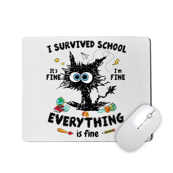 Happy Last Day Of School Teacher Student Graduation Mousepad