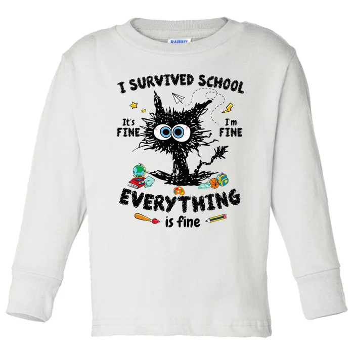 Happy Last Day Of School Teacher Student Graduation Toddler Long Sleeve Shirt