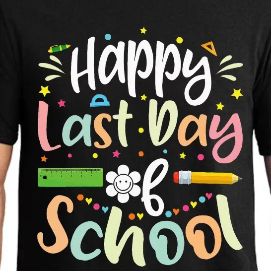 Happy Last Day of School Teacher Student Graduation Pajama Set