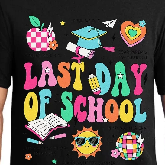 Happy Last Day Of School Teacher Boy Girl Grad Hello Summer Pajama Set