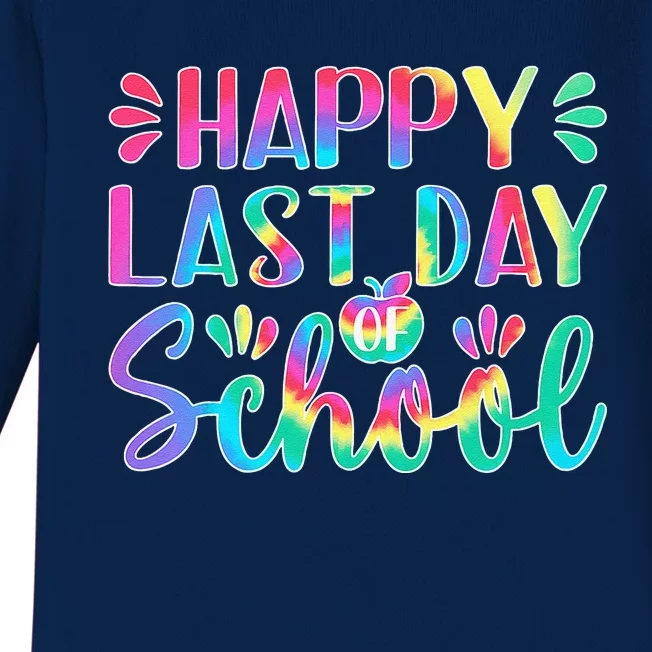 Happy Last Day Of School Gift Teacher Student Graduation Baby Long Sleeve Bodysuit