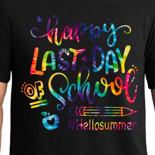 Happy Last Day Of School Hello Summer Teacher Student Shirts Pajama Set