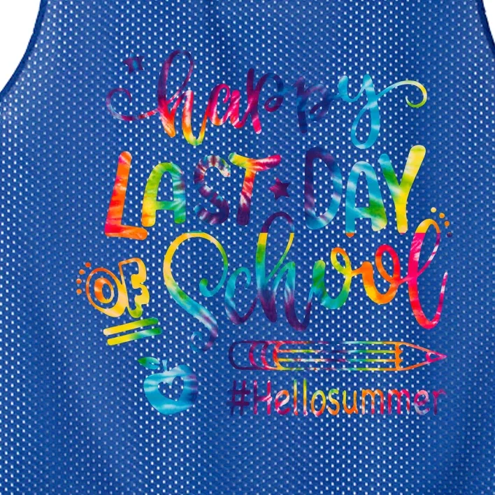 Happy Last Day Of School Hello Summer Teacher Student Shirts Mesh Reversible Basketball Jersey Tank