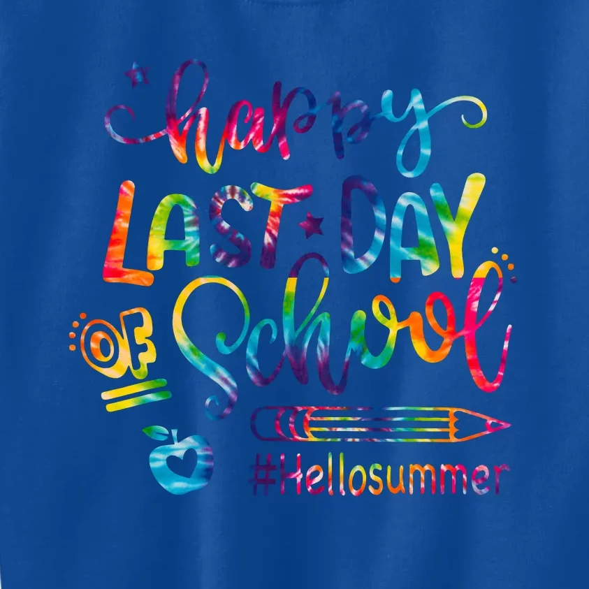 Happy Last Day Of School Hello Summer Teacher Student Shirts Kids Sweatshirt