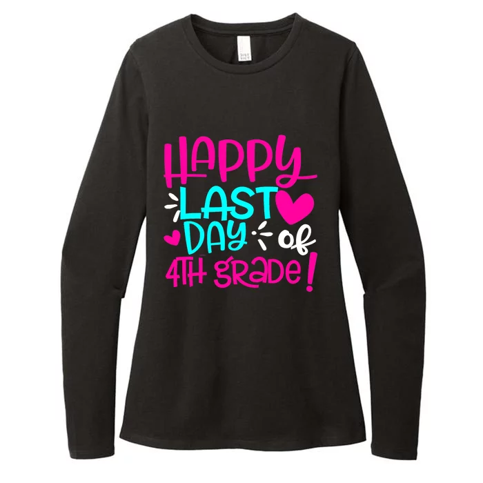 Happy Last Day of Fourth Grade Teacher Student Graduation Womens CVC Long Sleeve Shirt