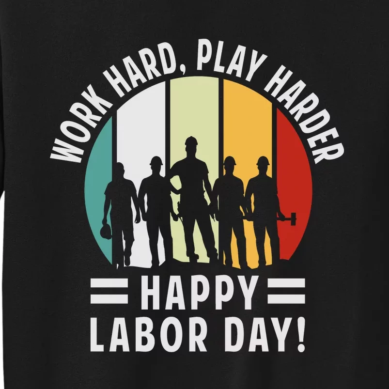 Happy Labor Day Celebration Graphic Sweatshirt