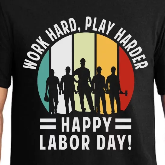 Happy Labor Day Celebration Graphic Pajama Set