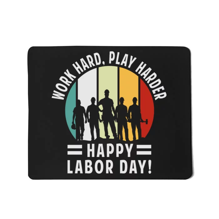 Happy Labor Day Celebration Graphic Mousepad