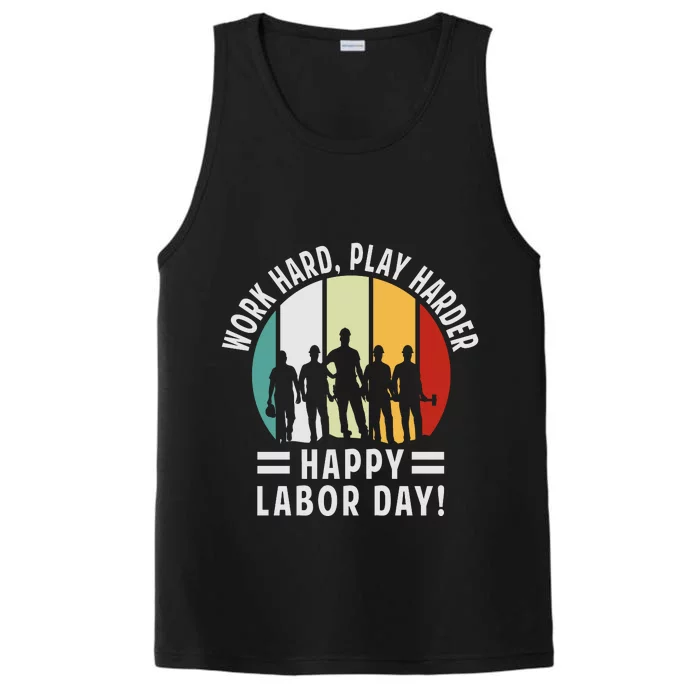 Happy Labor Day Celebration Graphic Performance Tank