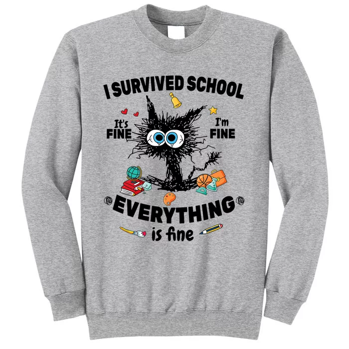 Happy Last Day Of School Teacher Student Graduation Tall Sweatshirt