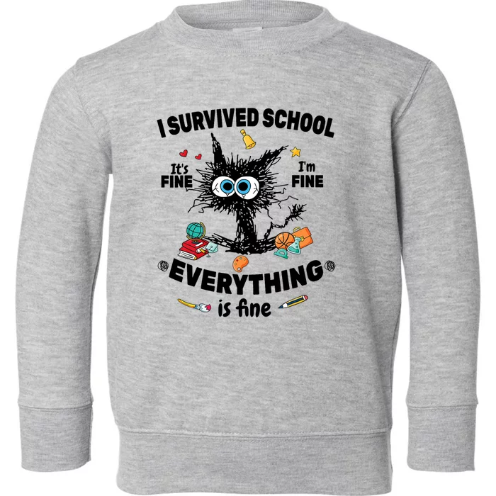 Happy Last Day Of School Teacher Student Graduation Toddler Sweatshirt