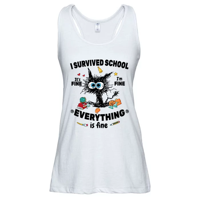 Happy Last Day Of School Teacher Student Graduation Ladies Essential Flowy Tank