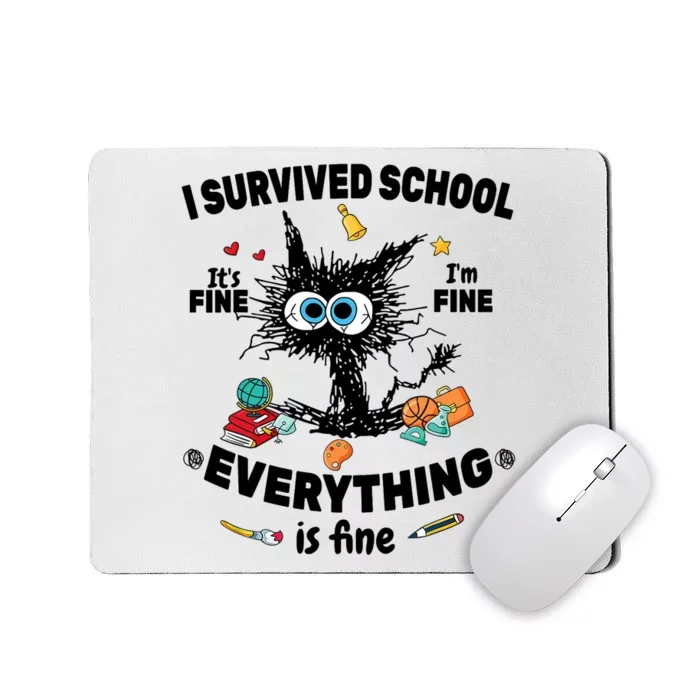 Happy Last Day Of School Teacher Student Graduation Mousepad