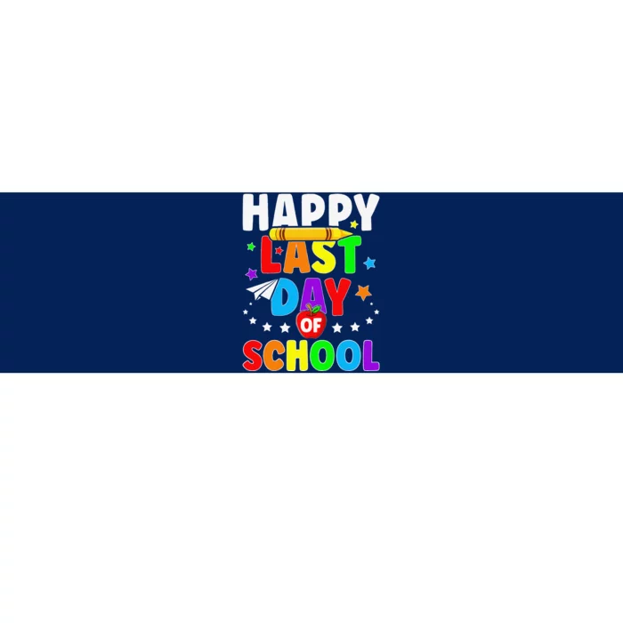 Happy Last Day Of School Graduation Teacher Students Bumper Sticker