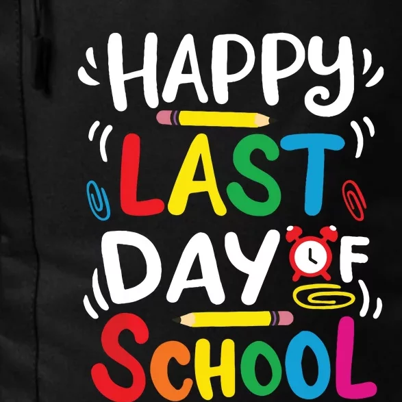 Happy Last Day Of School Teacher Student Graduation Daily Commute Backpack