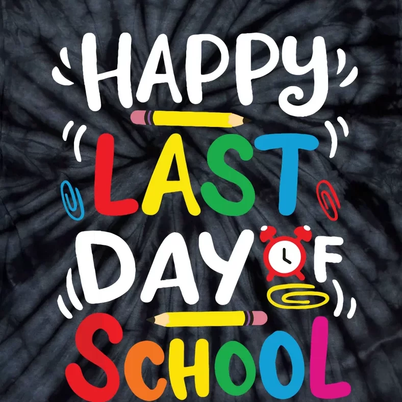 Happy Last Day Of School Teacher Student Graduation Tie-Dye T-Shirt