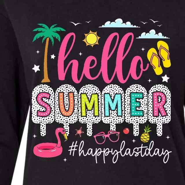 Happy Last Day Of School Teacher Womens Cotton Relaxed Long Sleeve T-Shirt