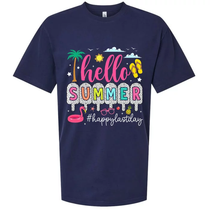 Happy Last Day Of School Teacher Sueded Cloud Jersey T-Shirt