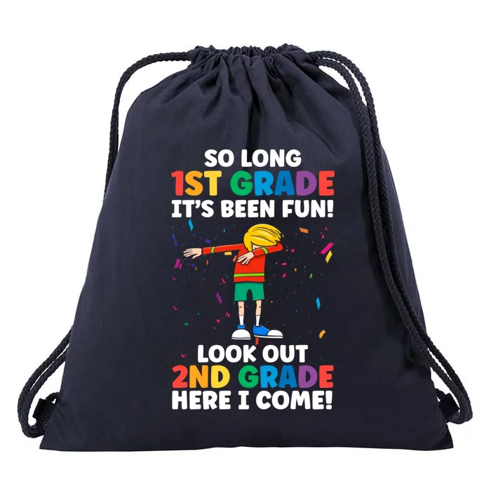 Happy Last Day Of Kindergarten 1St Grade Cute Gift Drawstring Bag