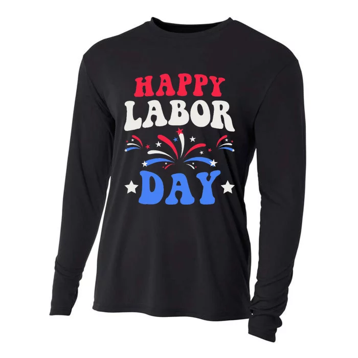 Happy Labor Day Gift Cooling Performance Long Sleeve Crew