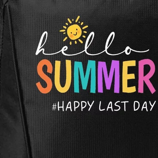 Happy Last Day Of School Teacher Student Hello Summer City Backpack