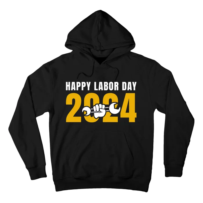 Happy Labor Day 2024 Celebration Graphic Hoodie