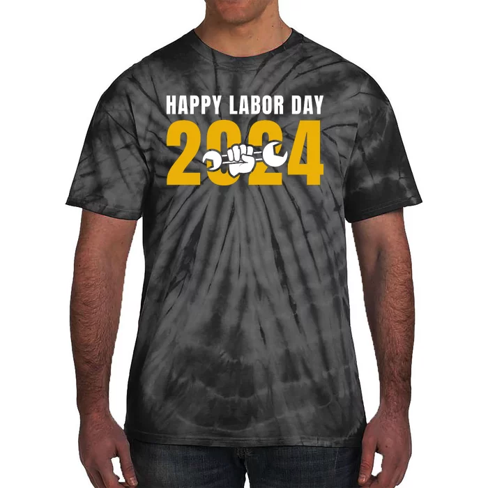 Happy Labor Day 2024 Celebration Graphic Tie-Dye T-Shirt