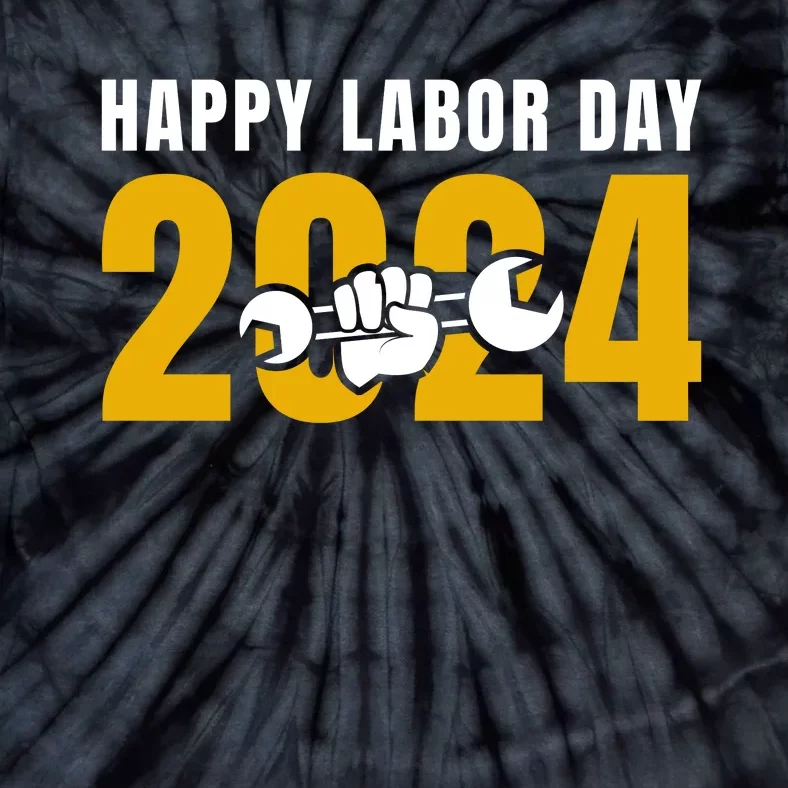 Happy Labor Day 2024 Celebration Graphic Tie-Dye T-Shirt