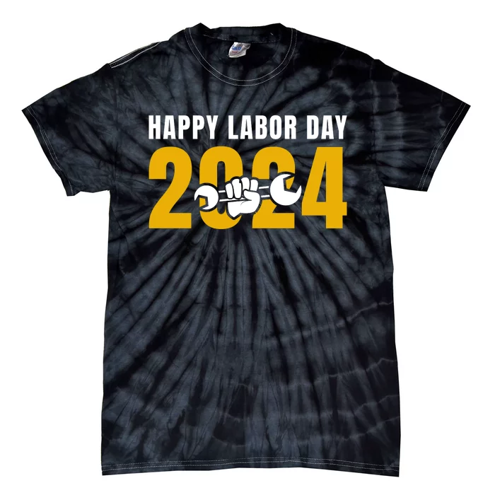 Happy Labor Day 2024 Celebration Graphic Tie-Dye T-Shirt