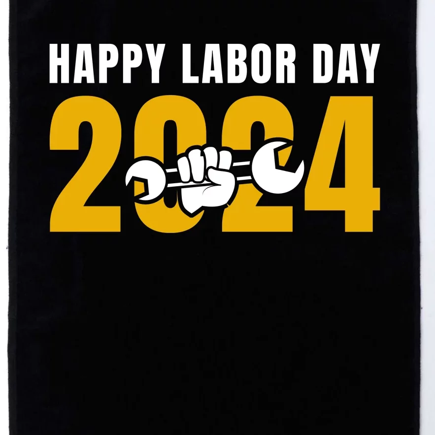 Happy Labor Day 2024 Celebration Graphic Platinum Collection Golf Towel