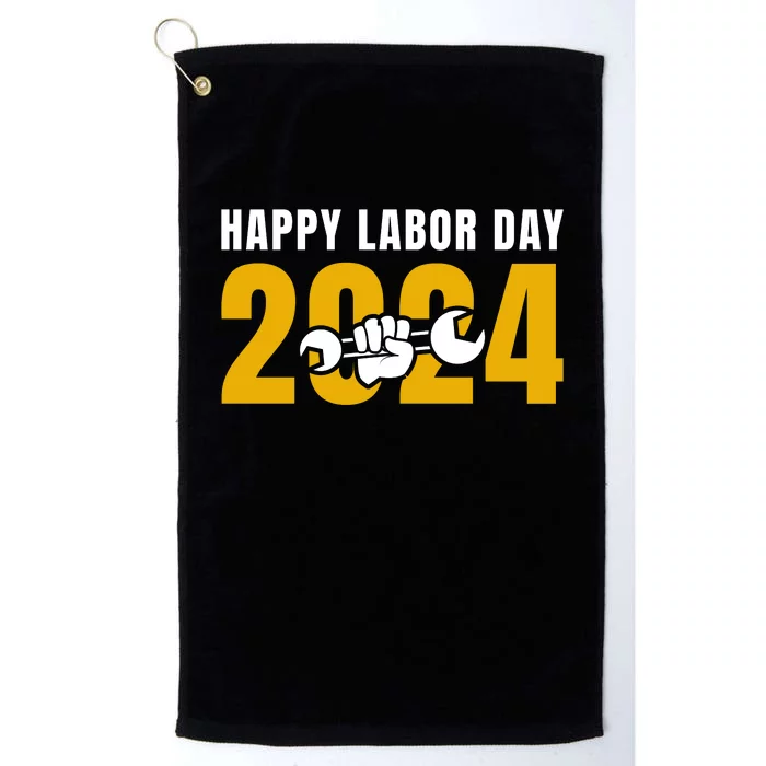 Happy Labor Day 2024 Celebration Graphic Platinum Collection Golf Towel