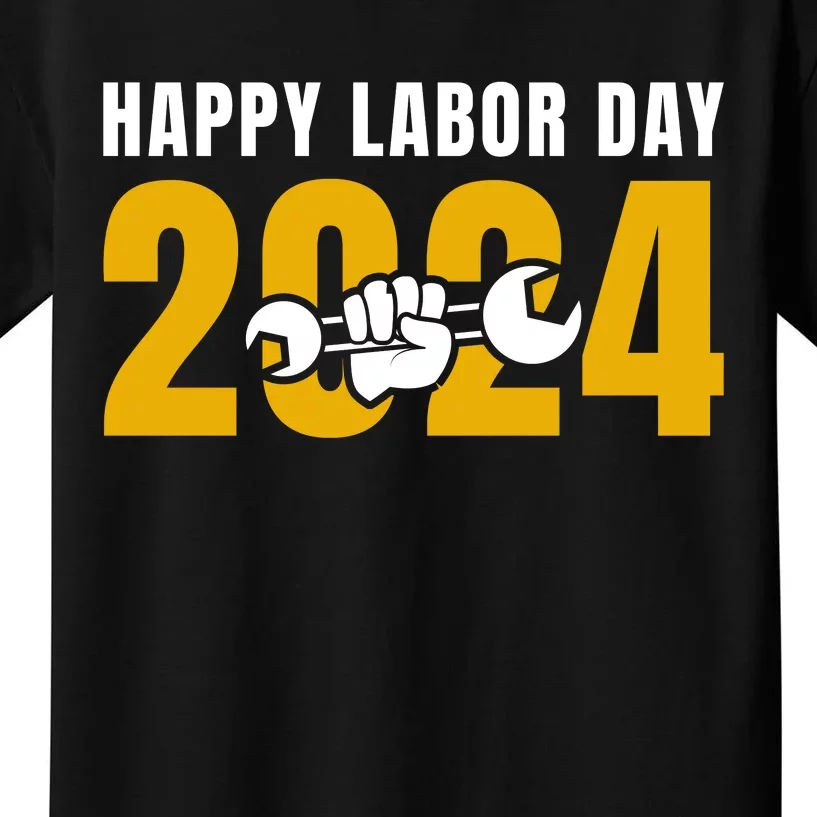 Happy Labor Day 2024 Celebration Graphic Kids T-Shirt