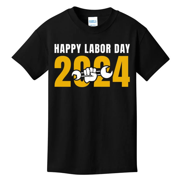 Happy Labor Day 2024 Celebration Graphic Kids T-Shirt